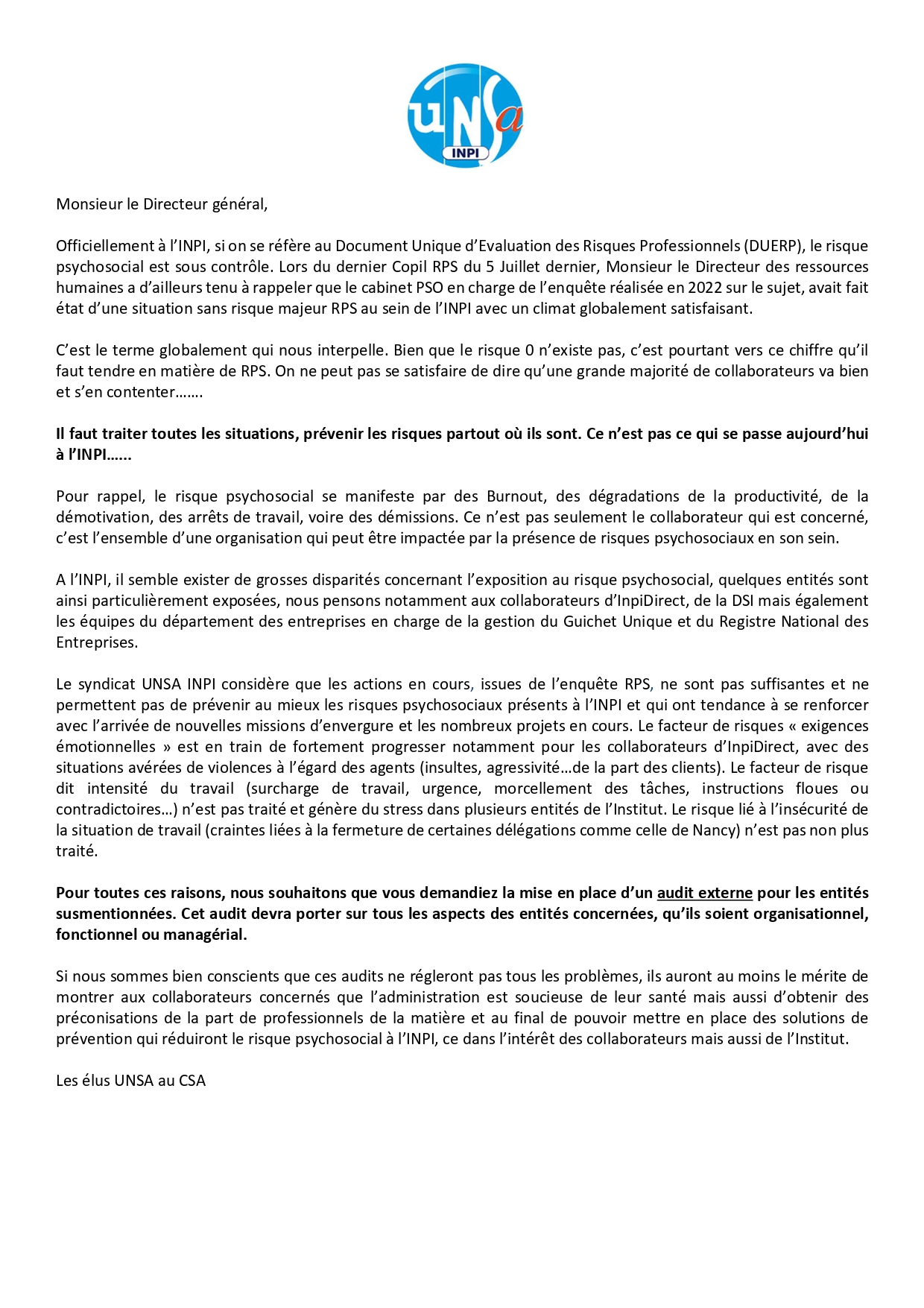 CSA Octobre 2023 Déclaration liminaire UNSA_page-0001.jpg, oct. 2023